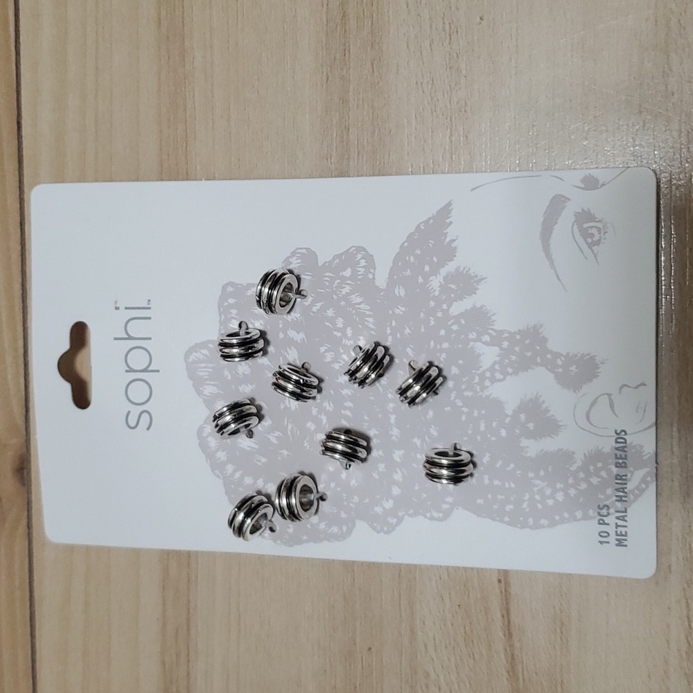 Sophi eye candy accesories 10 pc metal hair beads girls/ women